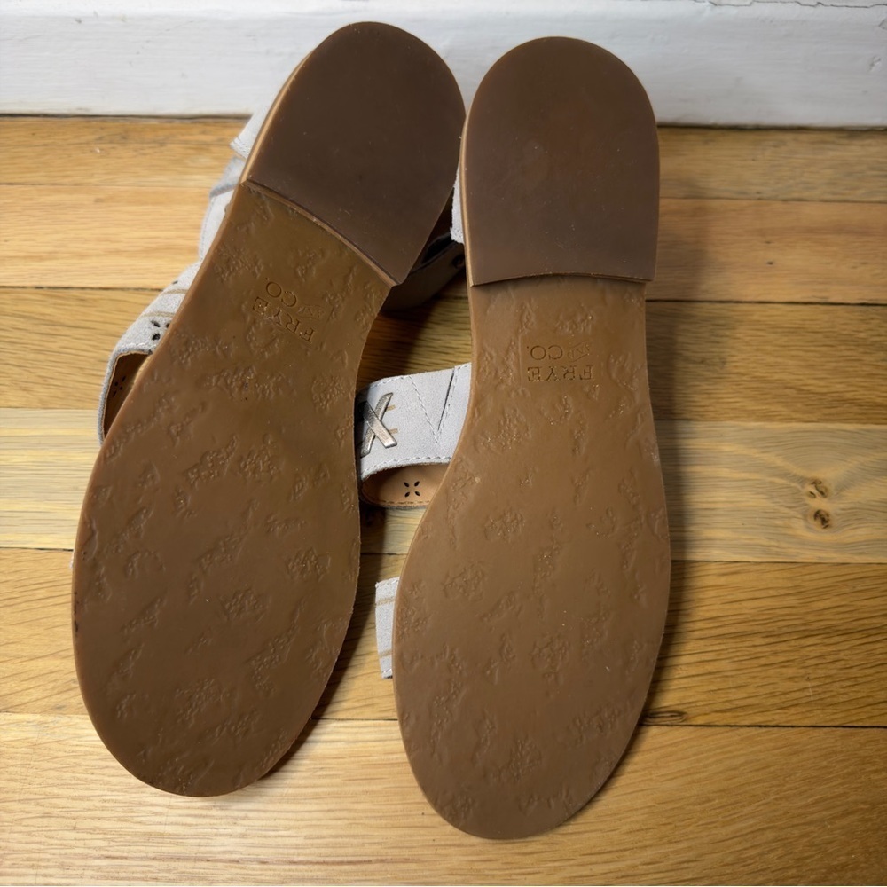 Frye and Co. Grey Sky Suede Ankle Strap Sandals Size 7 - Picture 10 of 10